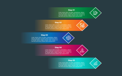 Vektor-EPS-Kreativstatistik-Infografik-Design mit Symbol.