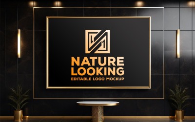 Building front board mockup | store indoor board mockup | store front logo mockup