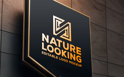 Building outside board mockup | store outdoor board mockup | store front logo mockup