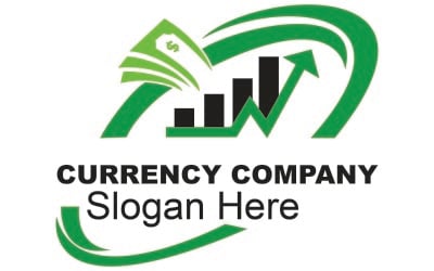 Currency Logo Template For Currency Trading And Investment