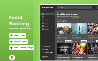 GalaGlide - Event Booking Dashboard V1