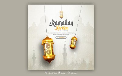Modello di social media Ramadan Kareem
