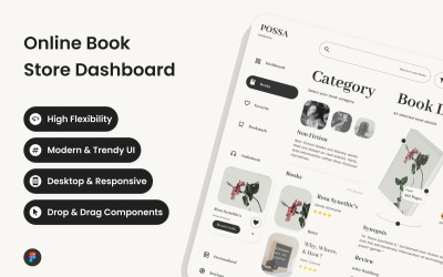 Possa – Dashboard des Online-Buchladens