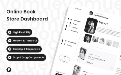 Yomue - Painel da livraria online V2