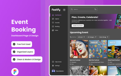 Festify - Dashboard voor evenementenboeking V1