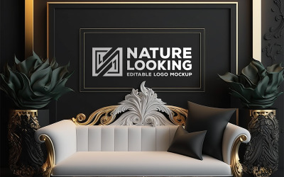 Luxury Interior Mockup | interior board mockup | sign living room mockup