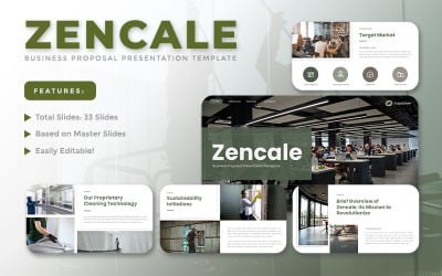 Zencale – бізнес-пропозиція Google Slides Template