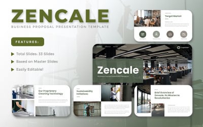 Zencale - Plantilla de diapositivas de Google para propuesta comercial