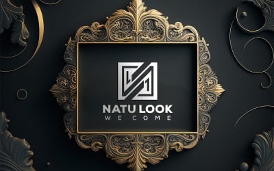 Gold frame mockup | luxury gold frame mockup | luxury frame logo mockup | silver logo mockup