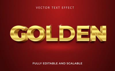 Altın 3D Metin Efekti Tasarımı
