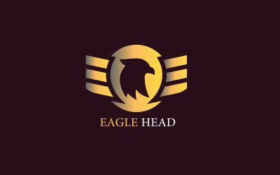 Eagle hoofd Vector Logo ontwerp sjabloon Logo