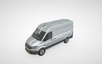 Modello 3D Premium Volkswagen Crafter Van - Perfetto per la visualizzazione professionale
