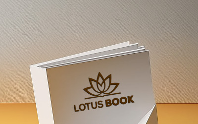 Papier-Logo-Mockup, Buchcover-Mockup.