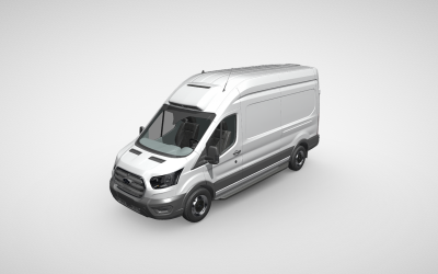 Premium Ford Transit Freezer 3D-Modell: Ideal für die Kühlkettenlogistik