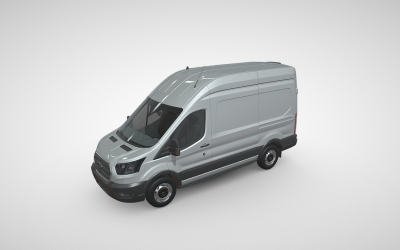 Prémium Ford Transit H3 390 L2 3D modell: Fokozza projektjeit precízen