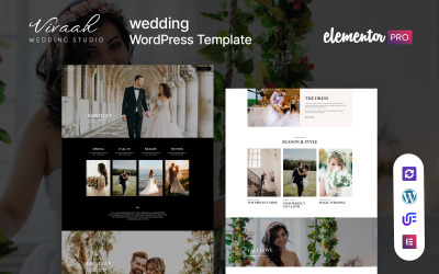 Vivaah – Menyasszonyi és Esküvői Stúdió WordPress Elementor téma