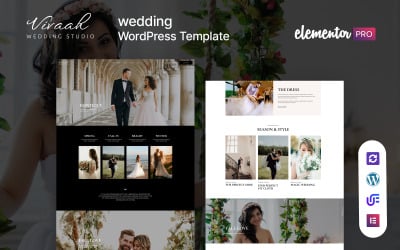 Vivaah - Tema Elementor de WordPress para estudio de bodas y novias
