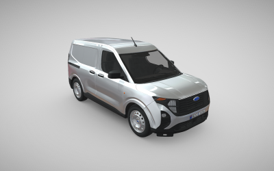 Yepyeni Ford Transit Courier Trend 3D Modeli - Yenilik ve Verimliliği Sergiliyor