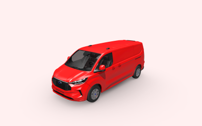 Novo Ford Transit Custom Limited Edition: modelo 3D para apresentações dinâmicas