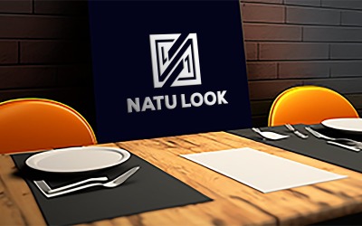 Restaurant in black billboard mockup | Sing Logo Mockup | restaurant wall mockup | board mockup