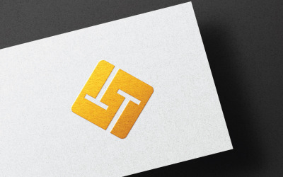 Stylish T+T Letter Logo Template Design