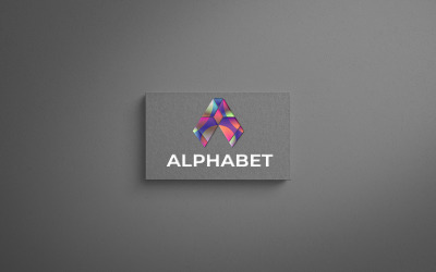 Alfabe A Logosu. Şirket logosu