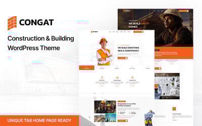 Congat - Tema WordPress per costruzioni e costruzioni