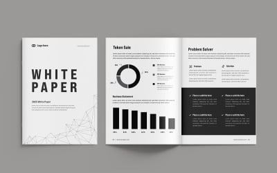 Unternehmens-Whitepaper-Layout-Vorlage