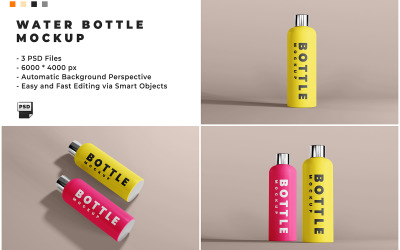 Vizes palack makett sablon 1