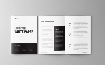 Vorlage für Business-Whitepaper und Unternehmensbroschüre