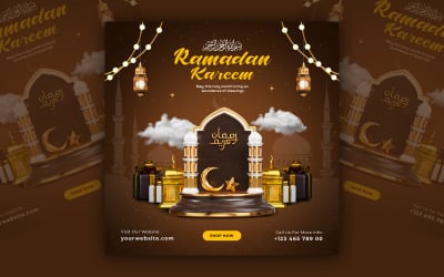 Modello di social media Ramadan Kareem