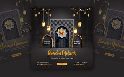 Modello di social media Ramadan Kareem
