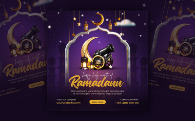 Progettazione del modello di social media Ramadan Kareem
