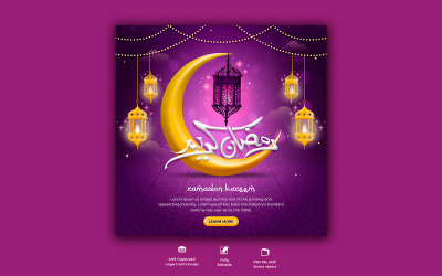 Ramadan Kareem Social-Media-Vorlage