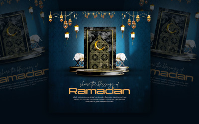 Ramadan Kareem Social-Media-Vorlage