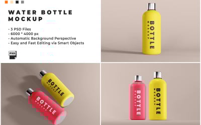 Šablona makety láhve na vodu 2
