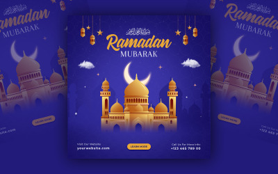 Szablon mediów społecznościowych Ramadan Kareem