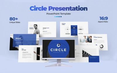 Cirkelpresentatie PowerPoint-sjabloon