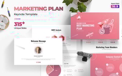 Keynote-Vorlage für Marketingplan