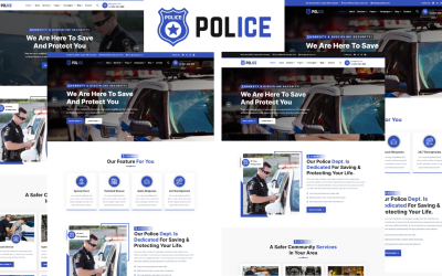 Polícia - Modelo HTML5 do Departamento de Polícia