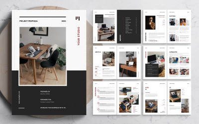 Projectvoorstel sjabloon voor MS Word, InDesign en Affinity Suites