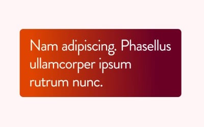 Text Block Animation with Gradient and Flat Background