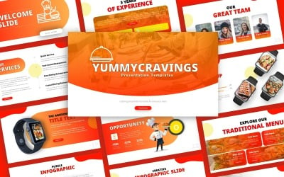 Yummy Cravings Presentation Template
