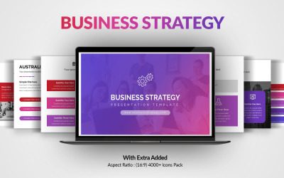 Geschäftsstrategie-PowerPoint-Vorlage für die Präsentation