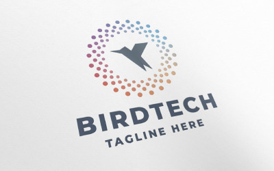 Modèle de logo Bird Tech Pro