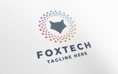 Modello logo Fox Tech Pro