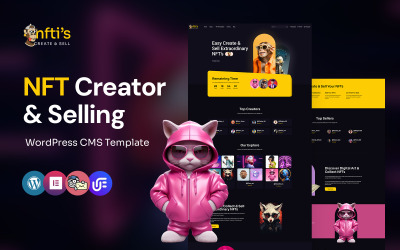 Nftis - NFT Creator Multifunctioneel WordPress Elementor-thema