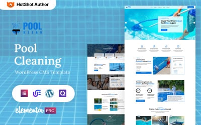 Pool Klean - Havuz Temizleme ve Havuz Onarımı WordPress Elementor Teması