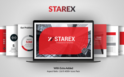 Starex Keynote-sjablonen voor presentatie