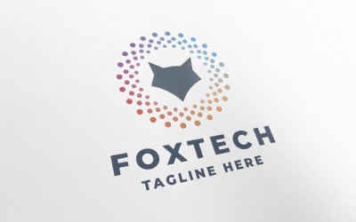 Szablon logo Fox Tech Pro